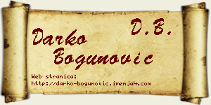 Darko Bogunović vizit kartica